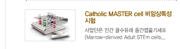 Catholic MASTER cell 비임상독성 시험 사업단은 인간 골수유래 중간엽줄기세포 (Marrow-derived Adult STEm cells...